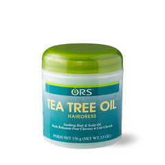 ORS tea tree oil hairdress front bottle showing label and benefits