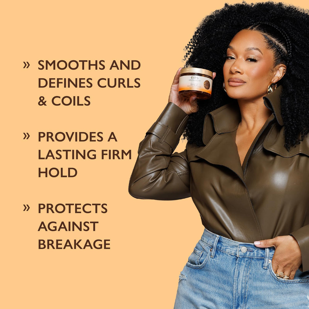 ORS label close-up highlighting Batana Oil and ProLength Blend benefits