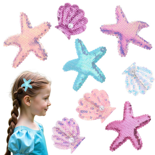 oruola front packaging showing eight multicolor mermaid clips for gifting