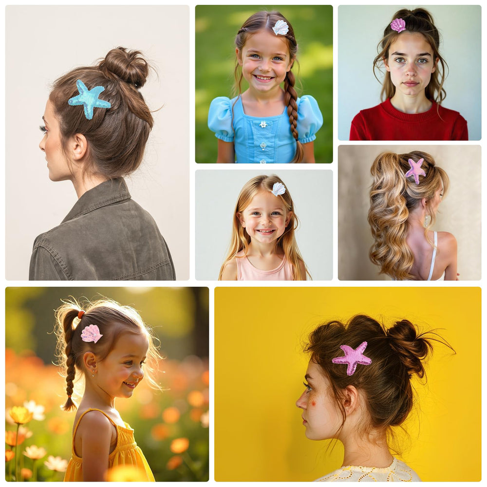 oruola lifestyle beach setting with clips accenting a summer hairstyle