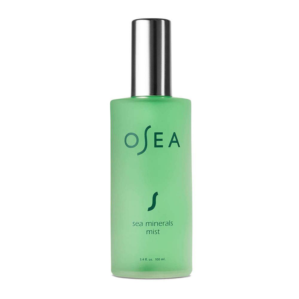 OSEA bottle front packaging shows clean label and size benefit