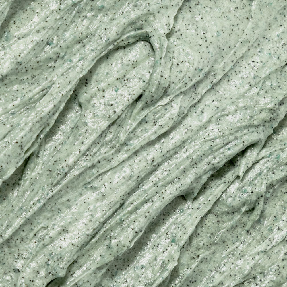 OSEA close-up of oceanic exfoliant particles highlighting smoothing benefit