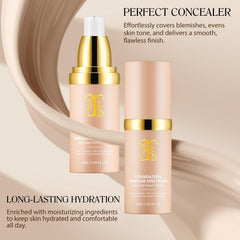 O.SECERT foundation during workout showing sweatproof, longwear benefit