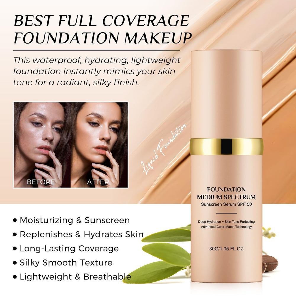 O.SECERT foundation close-up texture view highlighting lightweight, hydrating formula