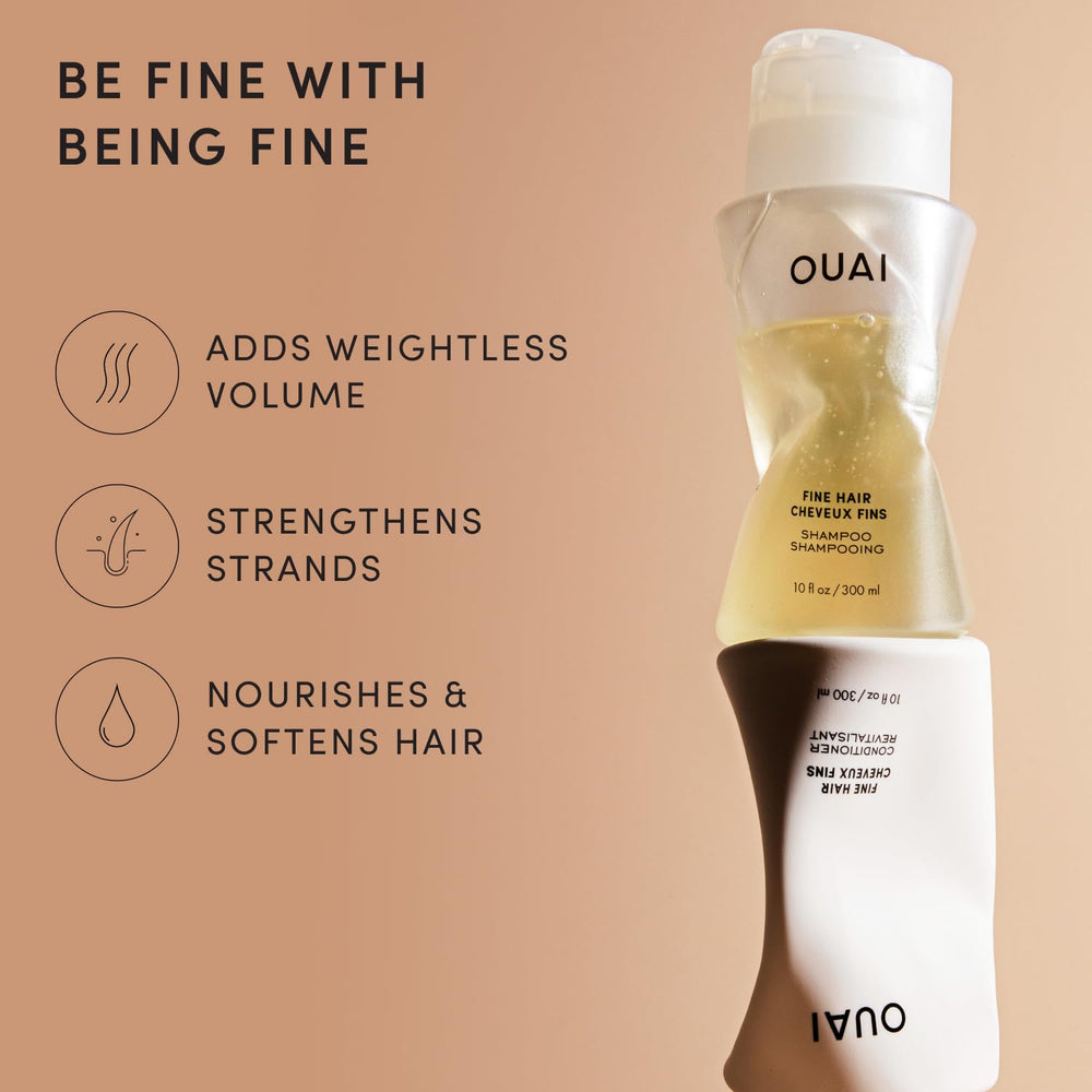 OUAI conditioner cream close-up showing lightweight texture