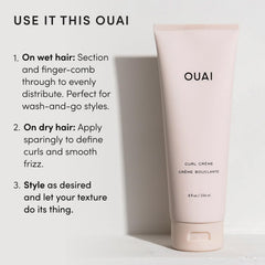 OUAI chia and linseed oils depiction indicating moisture-locking benefits