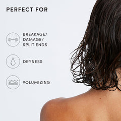 OUAI product dispensed in shower setting demonstrating in-shower use benefit