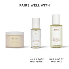 OUAI ingredients panel highlighting cupuaçu butter and squalane for nourishment