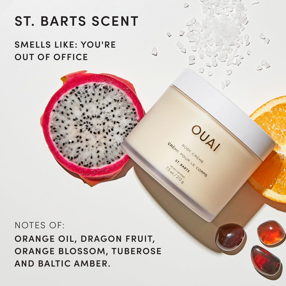 OUAI open jar label readable for product recognition and ingredient transparency