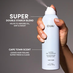 OUAI product on bathroom counter illustrating everyday styling convenience