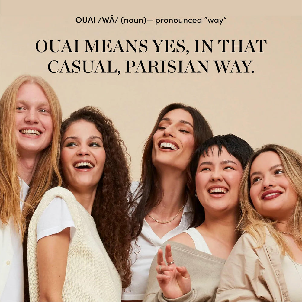 Two 16 fl oz OUAI bottles side-by-side, conveys full-size value and refill readiness