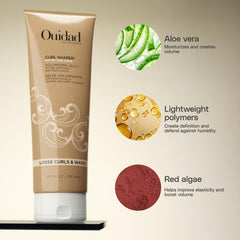 Ouidad gel on fingers demonstrating lightweight texture and easy application