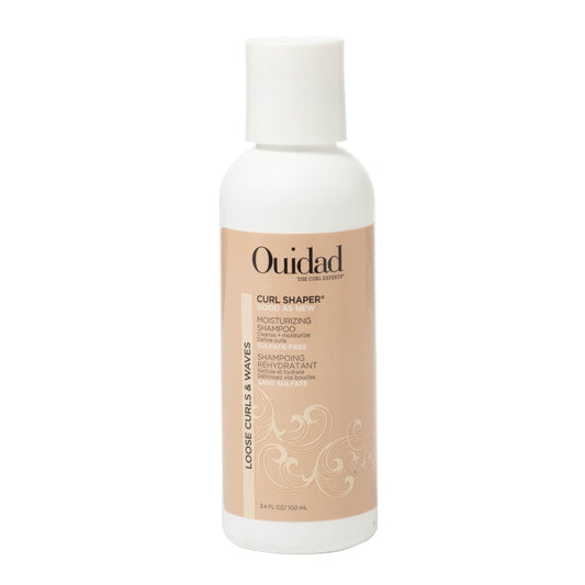 Ouidad mini curl shaper front label showing brand and travel size benefits