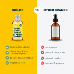 post-dermaplaning skin smoothed by Ouiloe oil, visibly refined texture