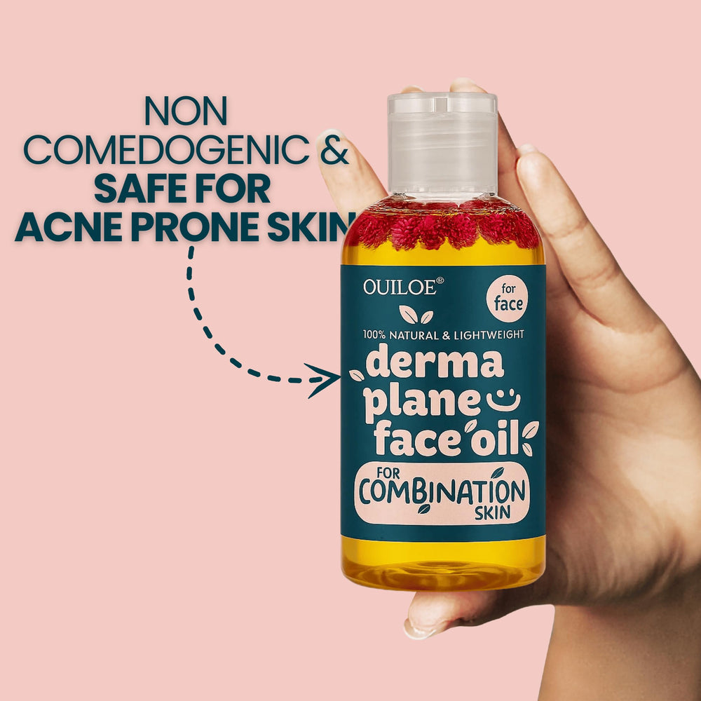 dermaplaning tool using Ouiloe oil for smoother, safer strokes