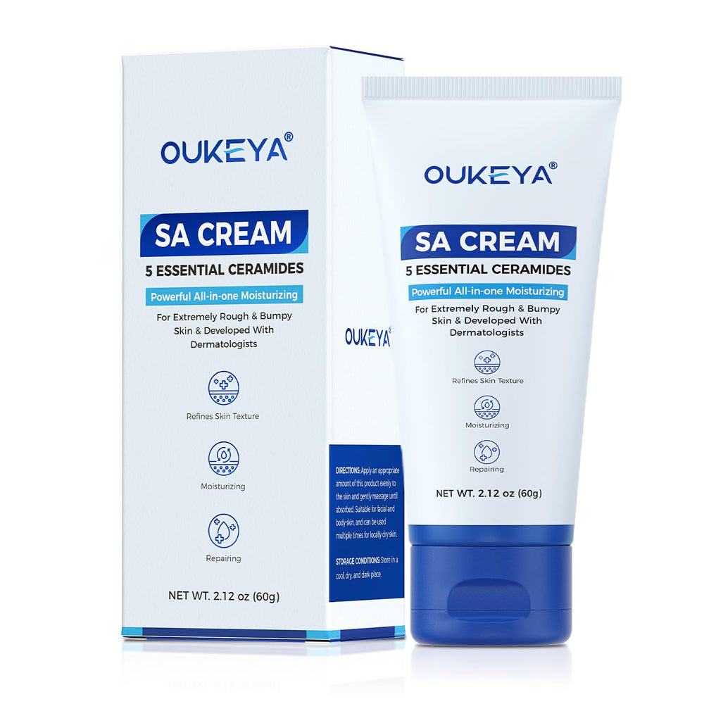 OUKEYA front tube view showing packaging and product name for easy identification