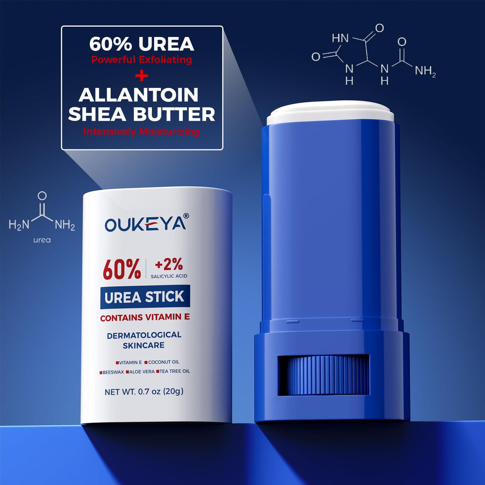 OUKEYA size comparison with hand showing compact 0.7oz portability benefit