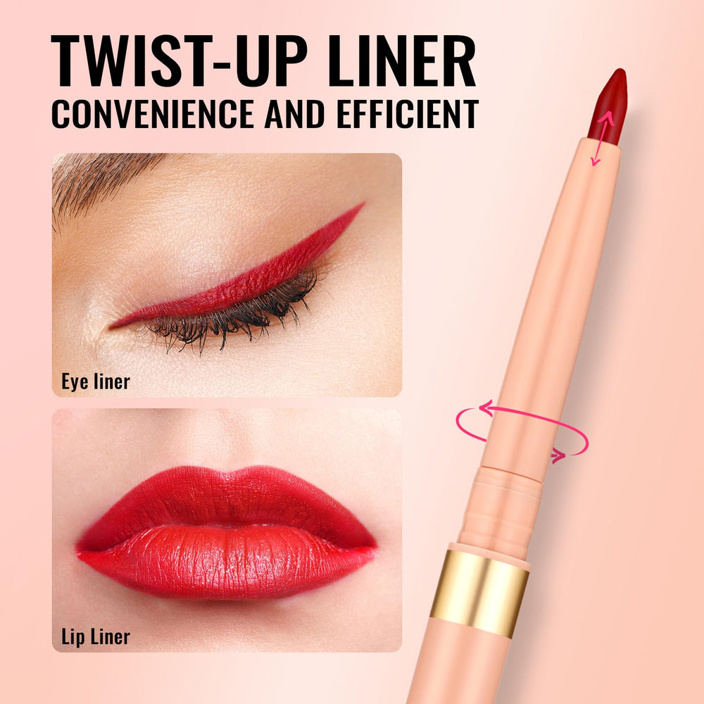 Oulac application on model lips demonstrating defined shape and even wear