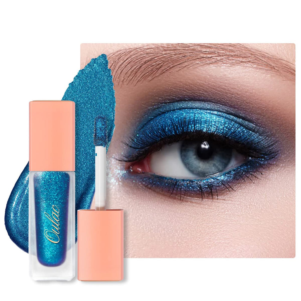 Oulac front packaging showing vibrant blue shimmer and benefits
