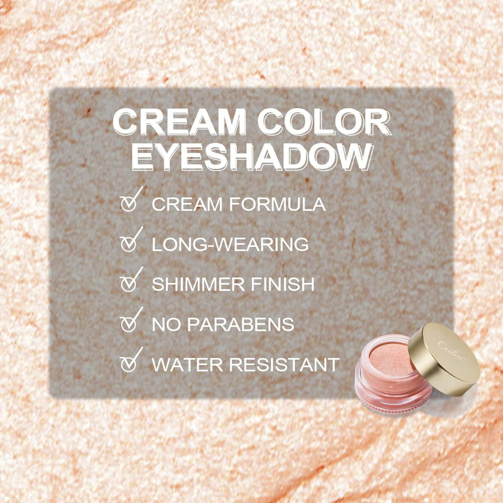 Oulac cream eyeshadow application with finger showing ease benefit: effortless blending