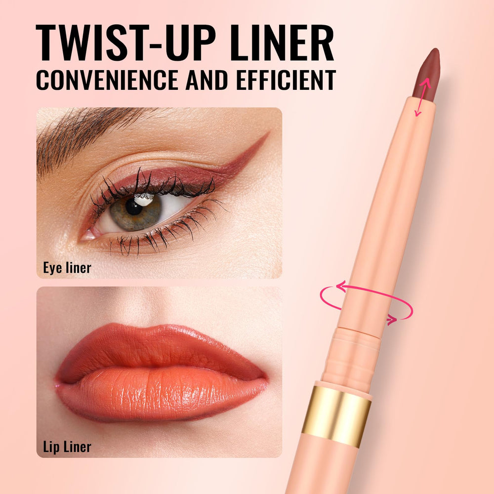 Oulac paired with lipstick to extend color and improve longevity