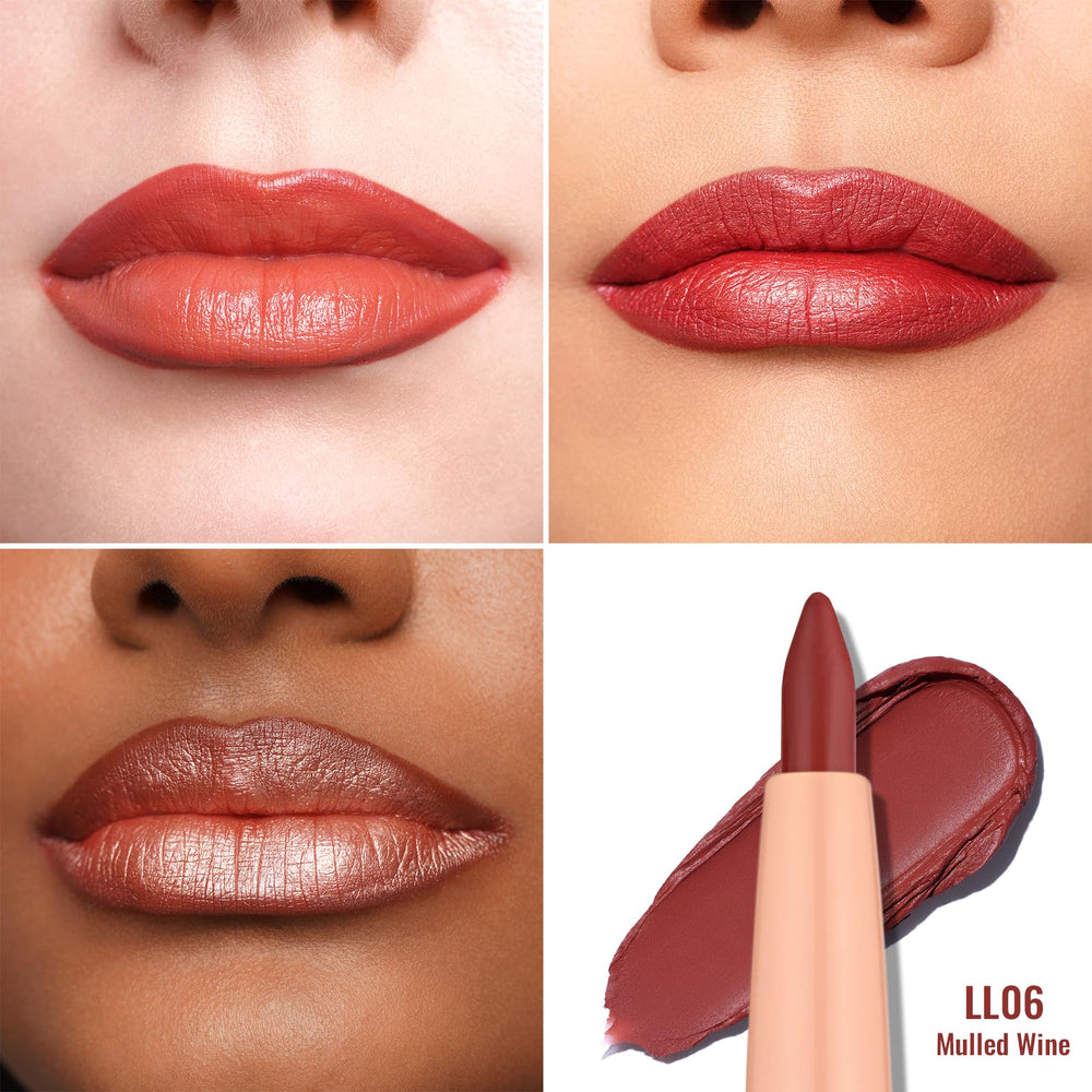 Oulac lipliner held in hand to show pocketable size and travel readiness