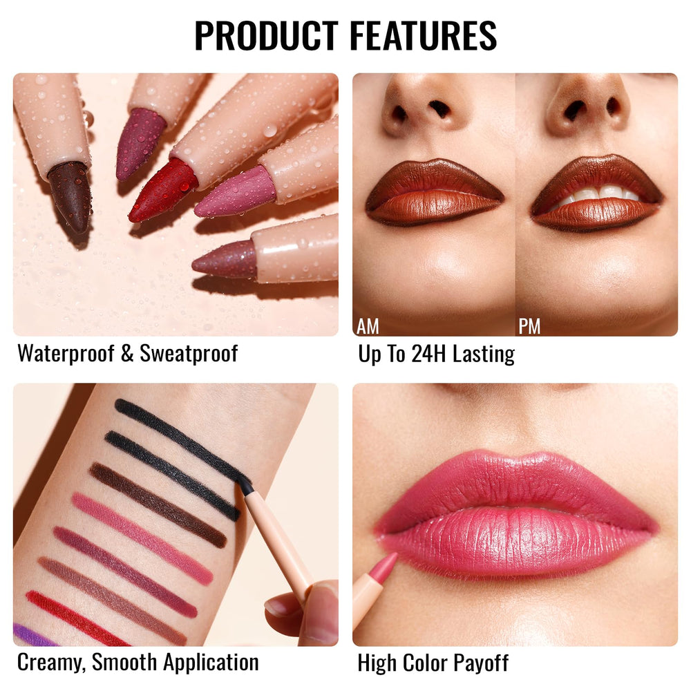 Oulac Teddy on model27s lips showing defined brown outline benefit