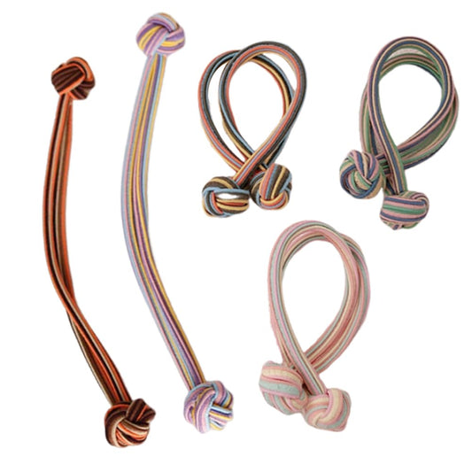 OULIGET front packaging showing five knot scrunchies and color variety for styling