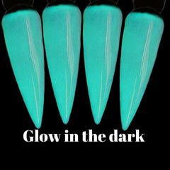 Oumisaya label and included glow glitter jar visible, enhances nighttime sparkle