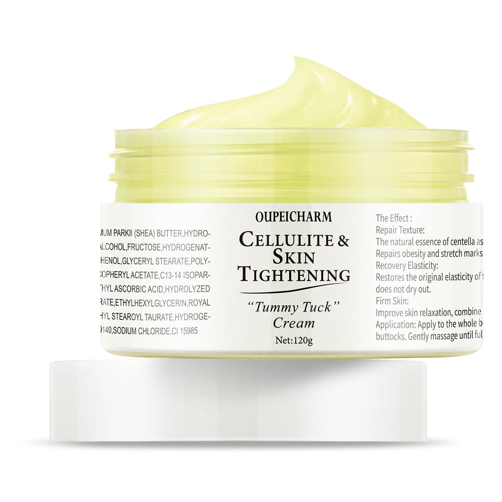 OUPEICHARM cream texture close-up highlighting smooth consistency for fast absorption