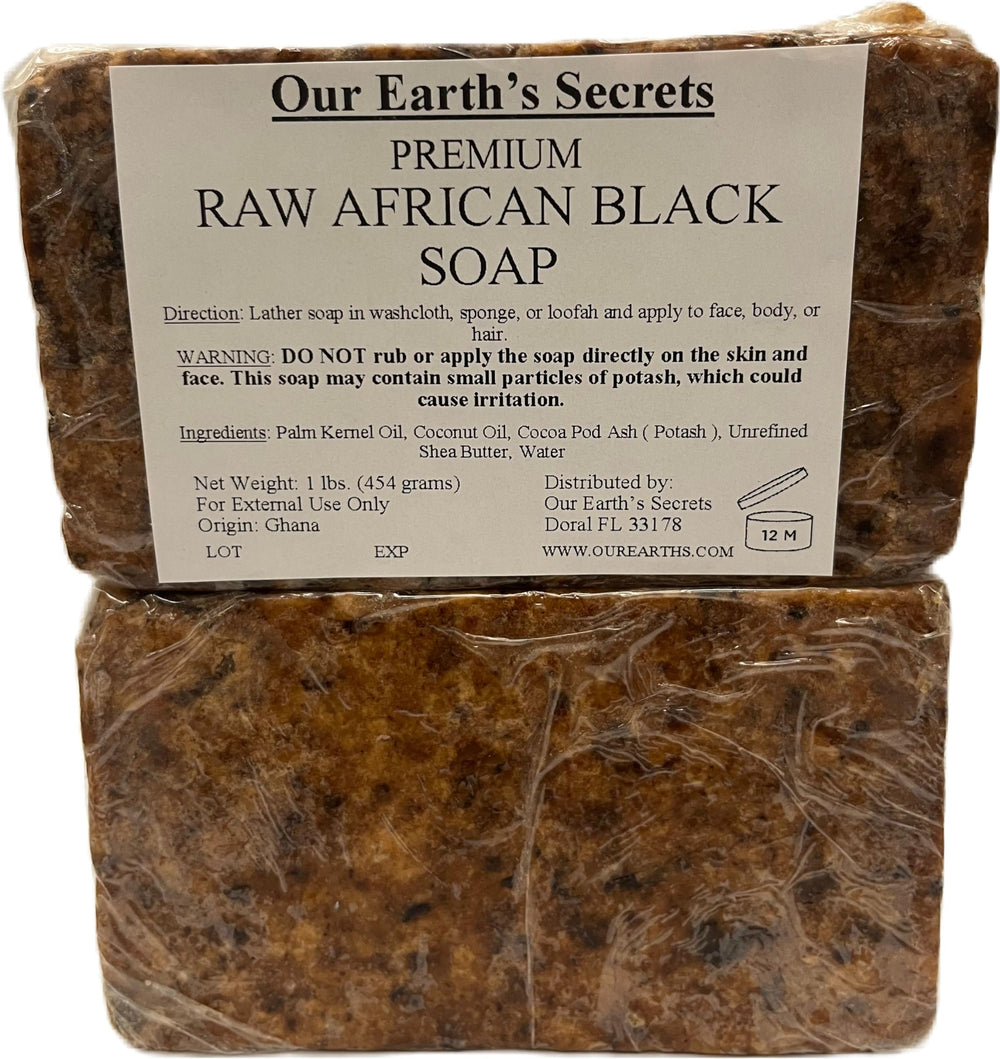 Our Earth's Secrets bar beside ruler showing 1 lb scale and long-lasting value benefit