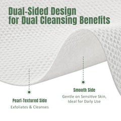 ourmed life towel removing makeup demonstrating gentle cleansing benefit