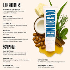 oVertone applied to wet hair in shower to refresh color and add shine benefit