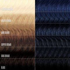 oVertone before and after Indigo Iris showing enhanced color and glossy finish benefit