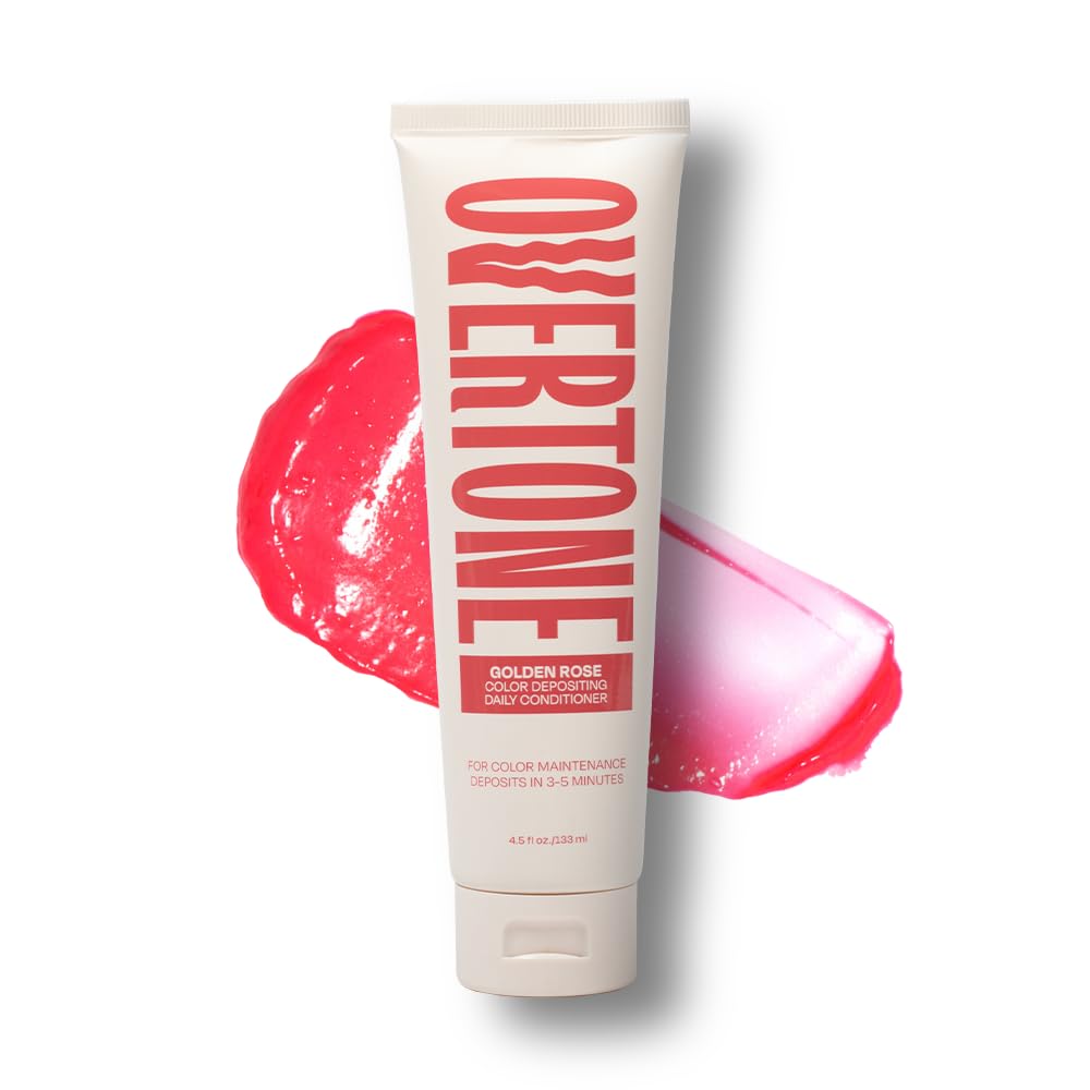 oVertone front packaging showing golden rose color and benefits