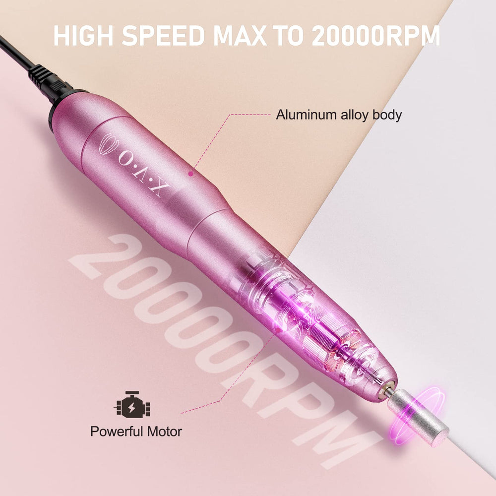 OVX handpiece close-up highlighting ergonomic grip and control