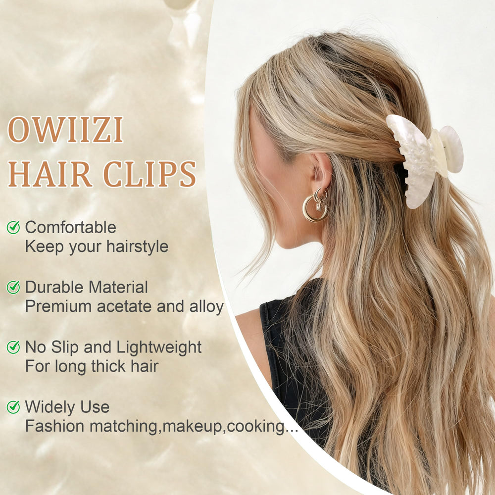 OWIIZI clip in long hair demonstrating secure hold and comfortable wear