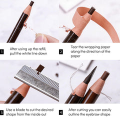 Ownest eyebrow application stroke demonstrating controlled lines and easy filling