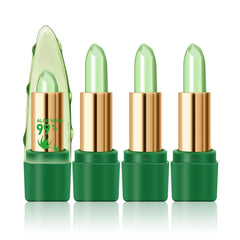 Ownest front packaging showing three aloe vera lipsticks and travel-ready benefits