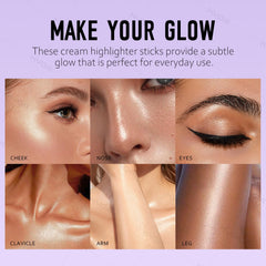 Ownest highlighter stick edge used on nose and cupid's bow for precise highlight