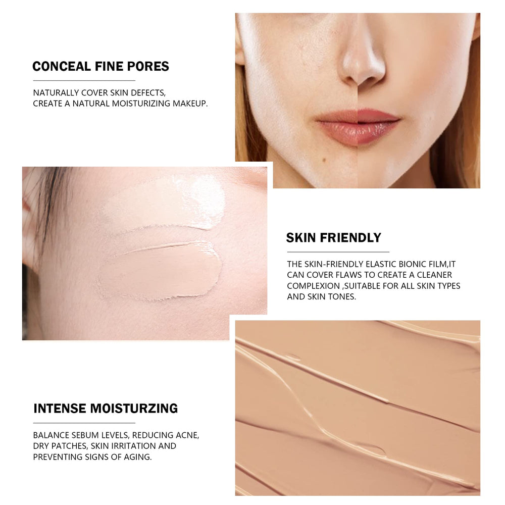 Ownest KYDA before and after on skin showing evened tone and soft finish