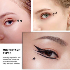 Ownest stamped heart on eyelid demonstrating consistent decorative accent