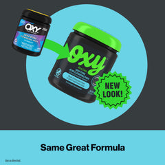 Oxy ingredient label closeup highlighting 2% salicylic acid strength