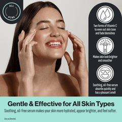 Oxy serum texture on fingertip showing lightweight absorbent feel