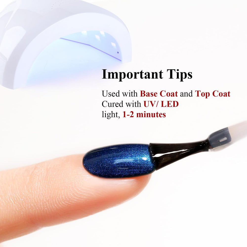 Ozzeal nails curing under LED lamp illustrating quick hardening and durability