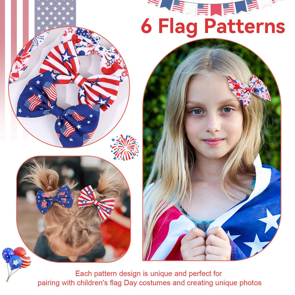 PABOBIT bow clipped in a child's ponytail adding festive style for holiday photos