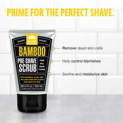 Pacific Shaving Company close-up of scrub texture showing exfoliating bamboo particles
