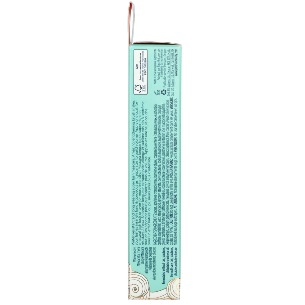 Pacifica Aquarian Gaze packaging with ingredient panel highlighting kelp conditioning