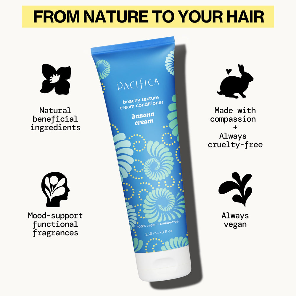 Pacifica creamy conditioner texture on palm showing hydrating consistency