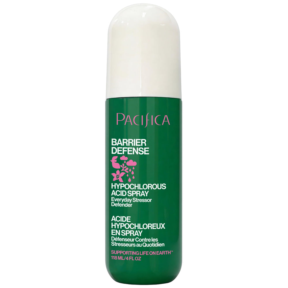 Pacifica front packaging showing bottle and clear label for easy identification and calm skin benefit